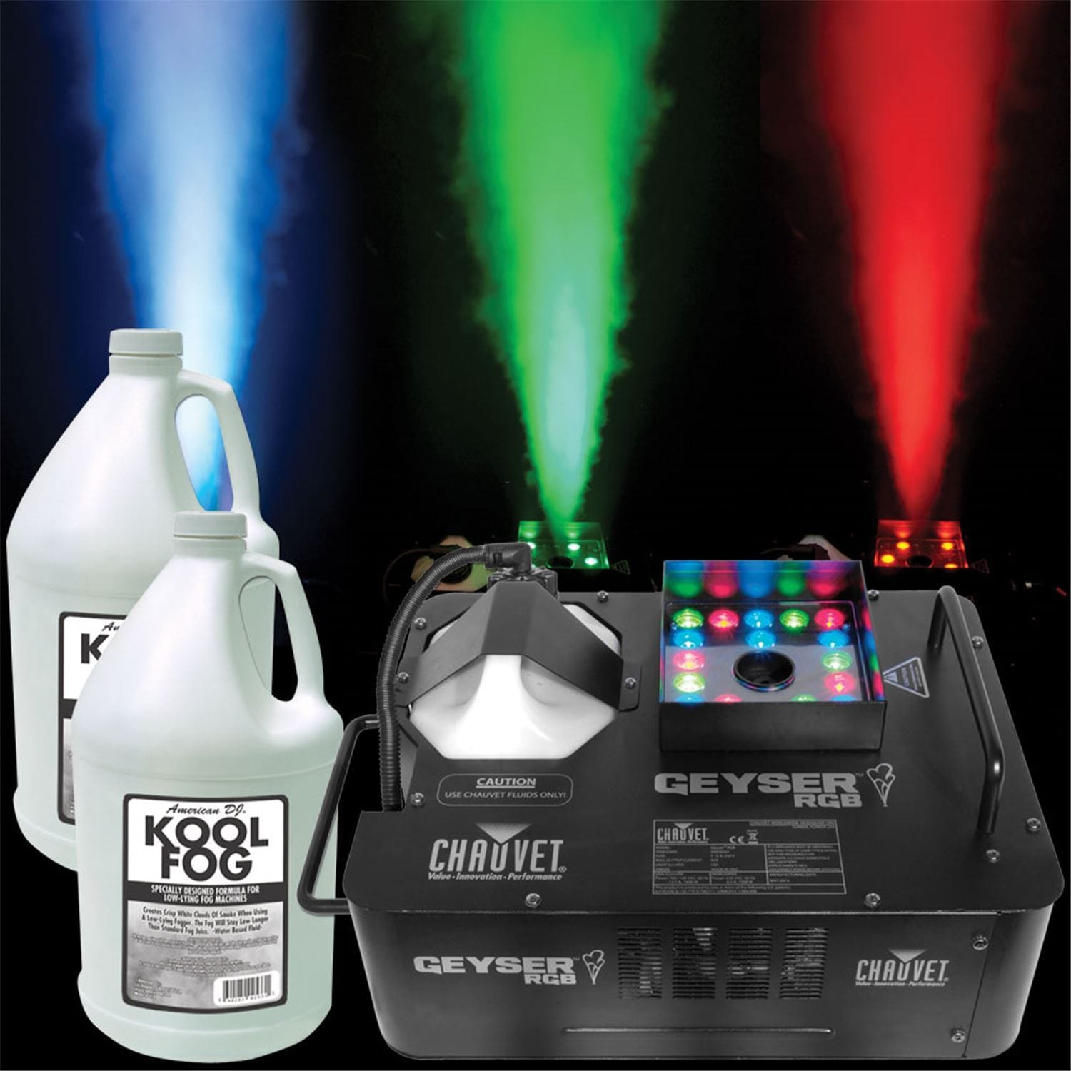 Chauvet Geyser RGB and Fluid Package - PSSL ProSound and Stage Lighting