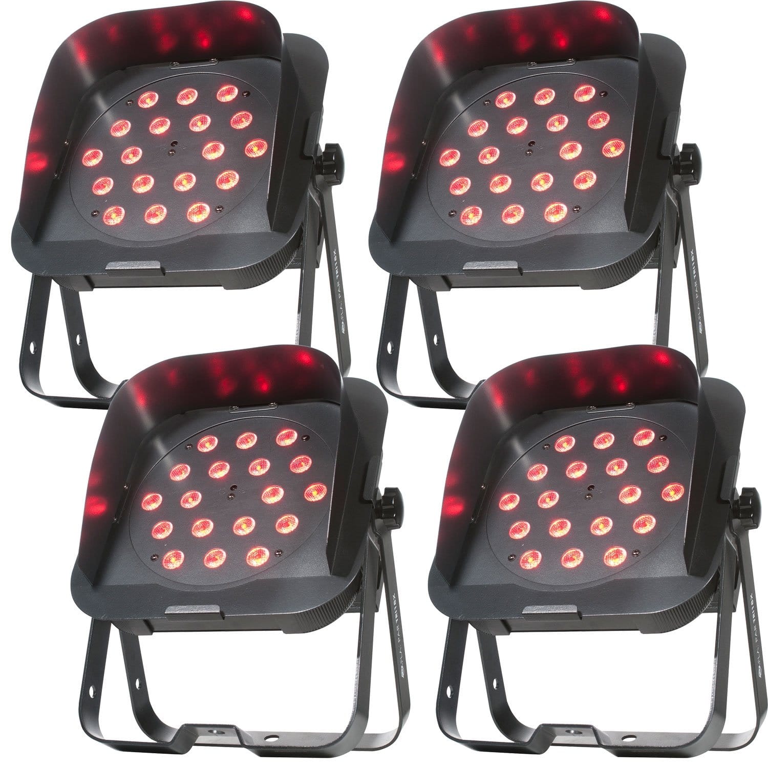 ADJ American DJ Flat Par TRI18XS RGB LED Par Light 4-Pack - PSSL ProSound and Stage Lighting