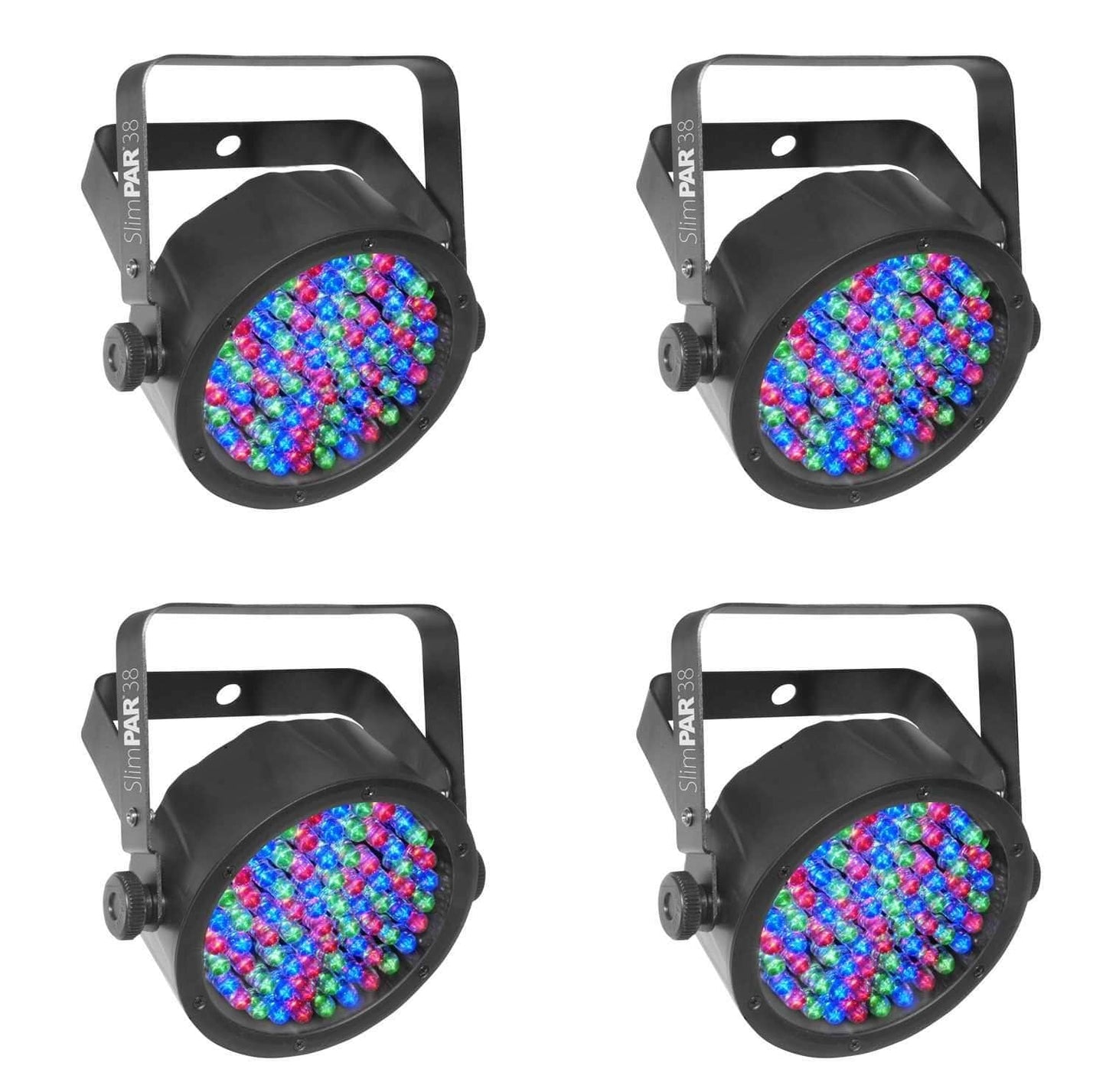 Chauvet SlimPAR 38 DMX RGB LED Wash Light 4-pack - PSSL ProSound and Stage Lighting