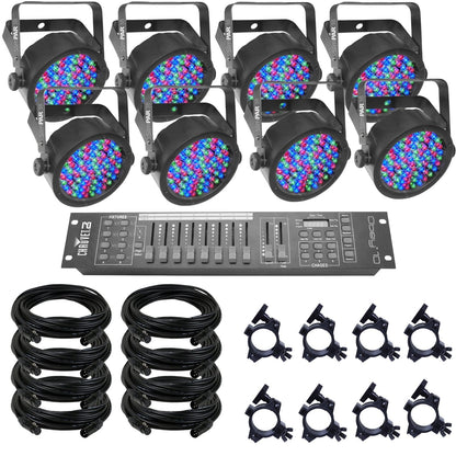 Chauvet SlimPAR 38 x 8 Complete Lighting System - PSSL ProSound and Stage Lighting