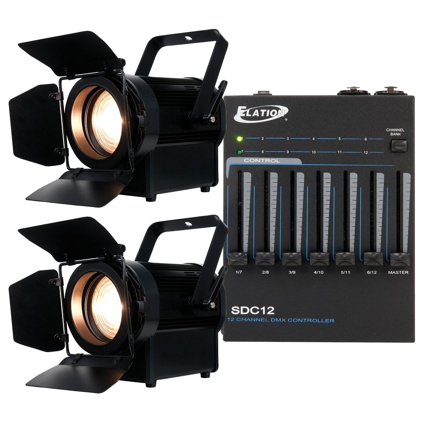 ADJ American DJ Encore FR50Z Fresnel 2-Pack with DMX Controller - PSSL ProSound and Stage Lighting