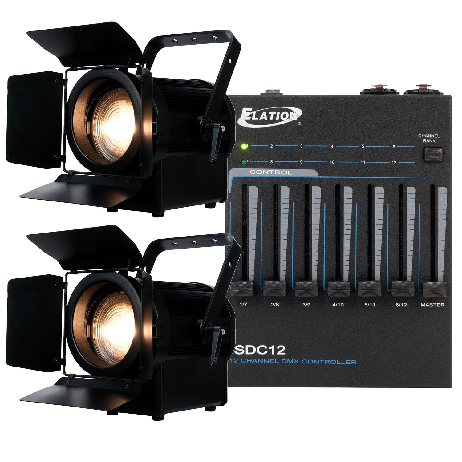 ADJ American DJ Encore FR150Z Fresnel 2-Pack with DMX Controller - PSSL ProSound and Stage Lighting