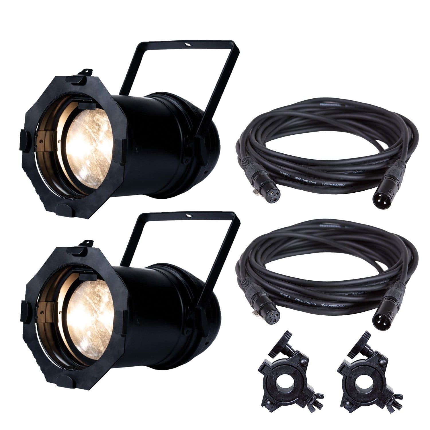 ADJ American DJ Par ZP100 3K LED Par Light 2-Pack with Accessories - PSSL ProSound and Stage Lighting