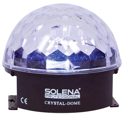 Solena Crystal Dome LED Effect Light 4-Pack with Clamps - PSSL ProSound and Stage Lighting