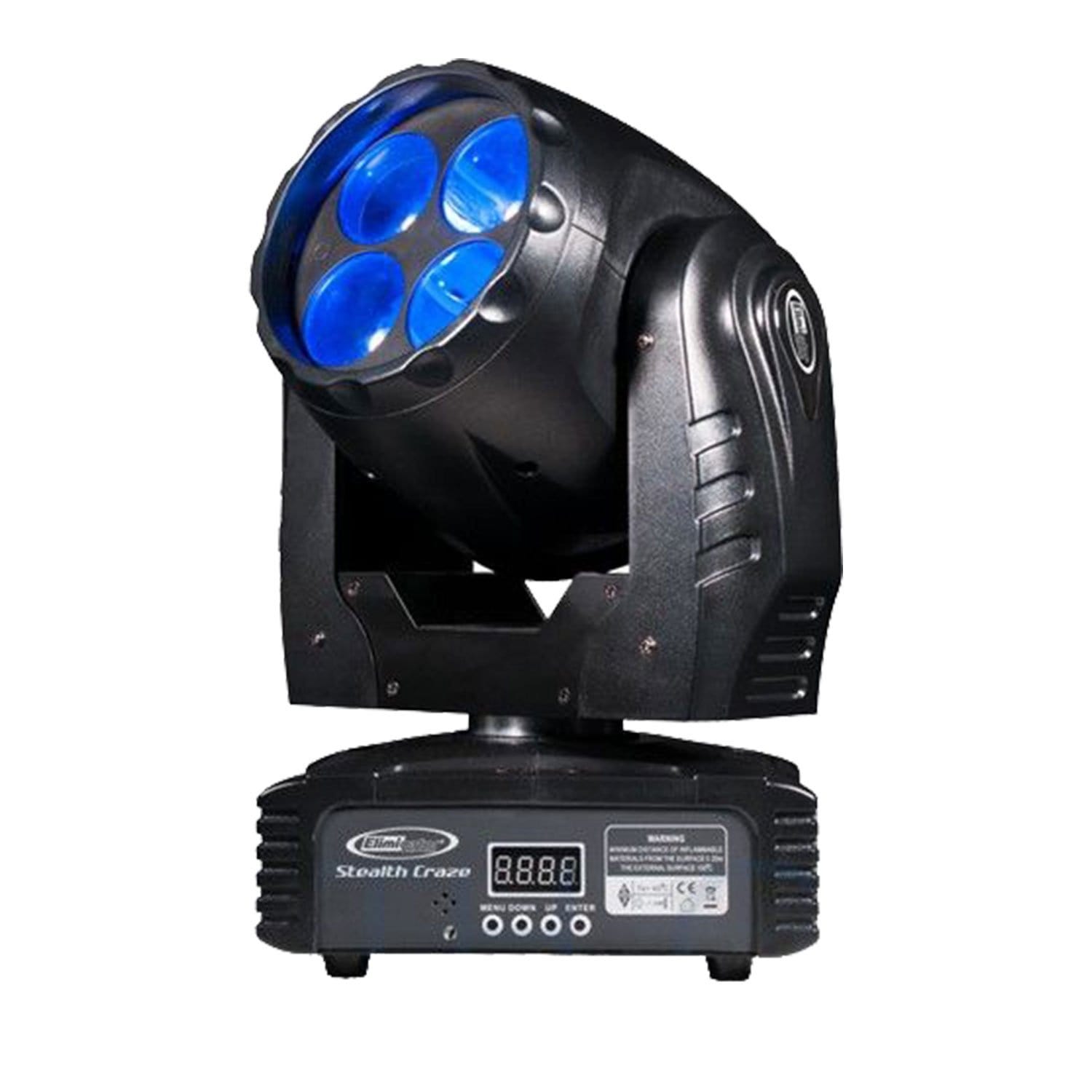 Eliminator Stealth Craze LED Moving Head Light 2-Pack with Cables - PSSL ProSound and Stage Lighting