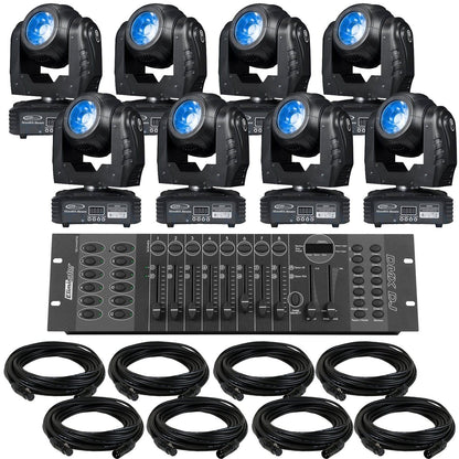 Eliminator Stealth Beam LED Moving Head 8-Pack Lighting System - PSSL ProSound and Stage Lighting