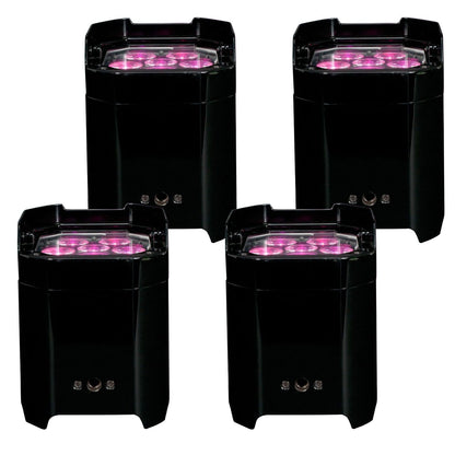 ADJ American DJ Element QA Quad LED Wireless Wash Light 4-Pack - PSSL ProSound and Stage Lighting