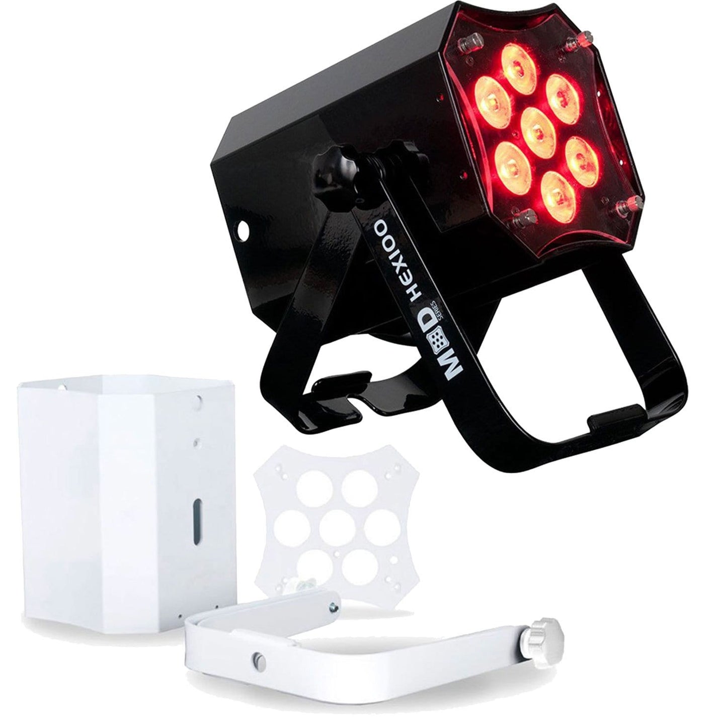 ADJ American DJ MOD HEX100 RGBAW Plus UV LED Light with Pearl White MOD Kit - PSSL ProSound and Stage Lighting