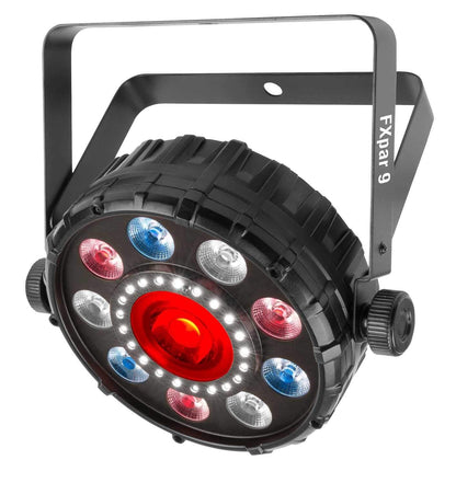 Chauvet FXpar 9 RGB Plus UV COB LED Light 4-Pack with Gator Bag - PSSL ProSound and Stage Lighting