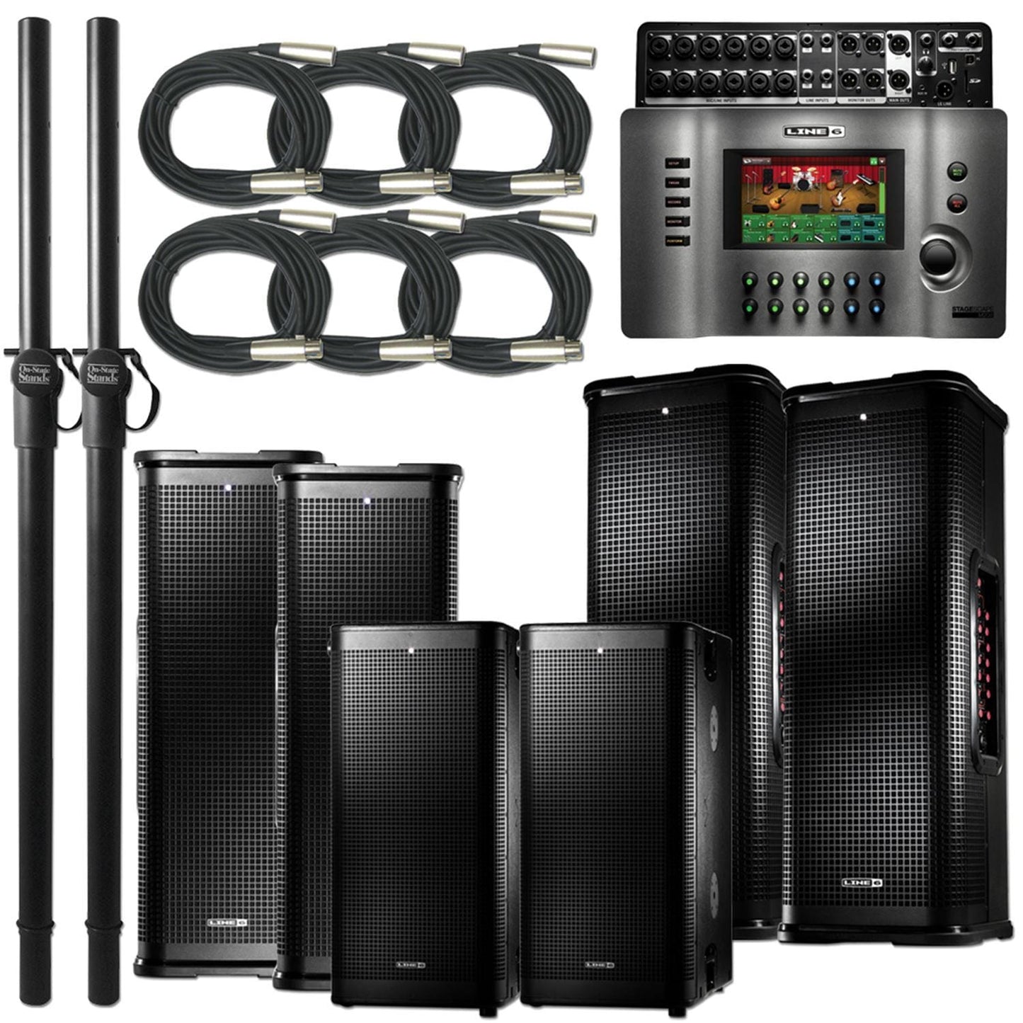 Line 6 Mega PA Package with M20D, L3T,L3S,& L3M - PSSL ProSound and Stage Lighting