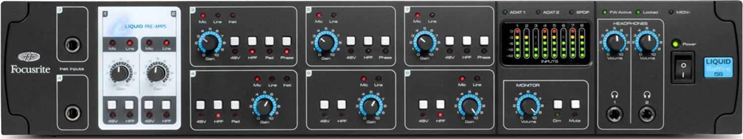 Focusrite LIQUID-SAFFIRE-56 Firewire Interface - PSSL ProSound and Stage Lighting