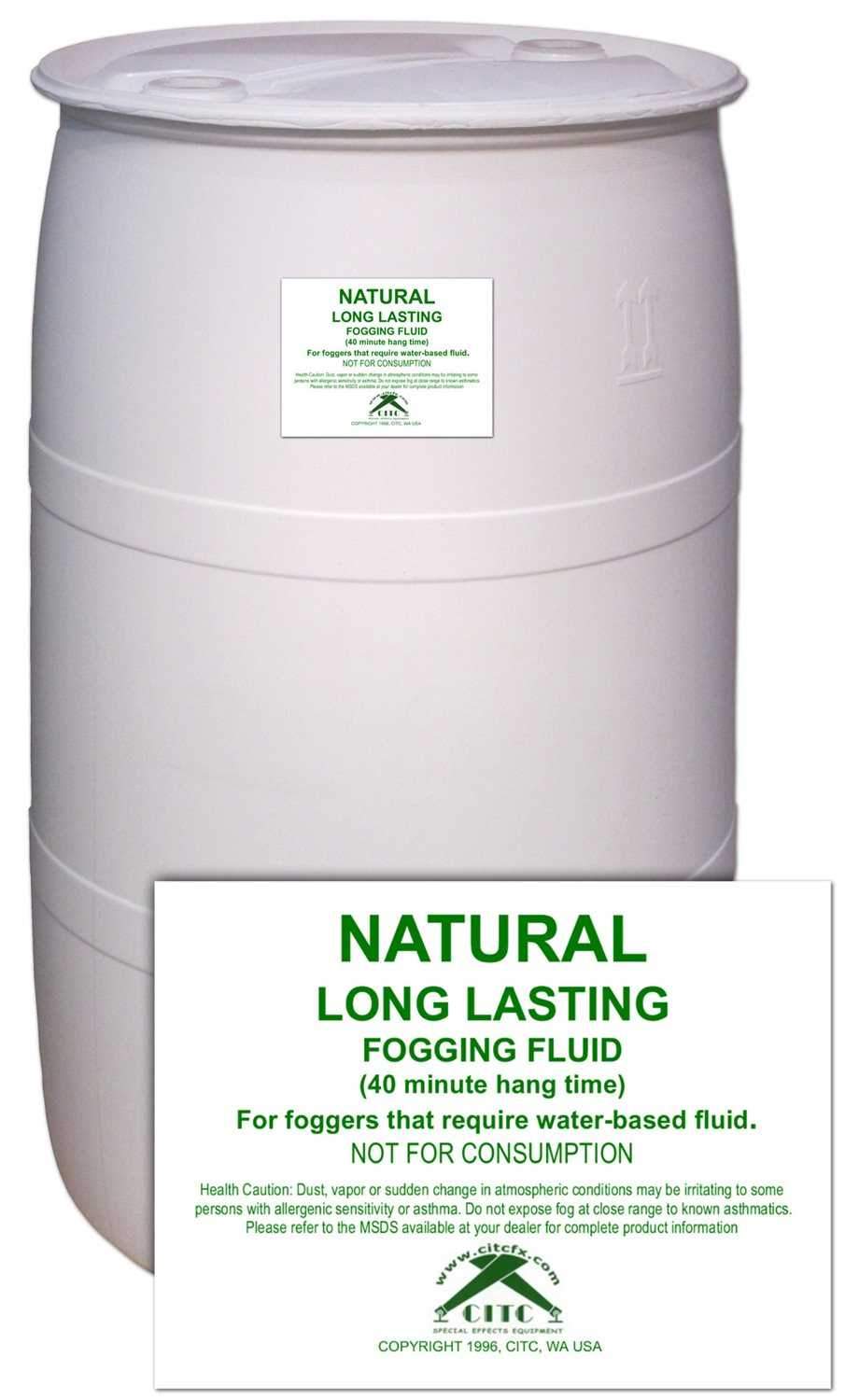 CITC Long-Lasting Fog Fluid 55 Gallon Drum - PSSL ProSound and Stage Lighting