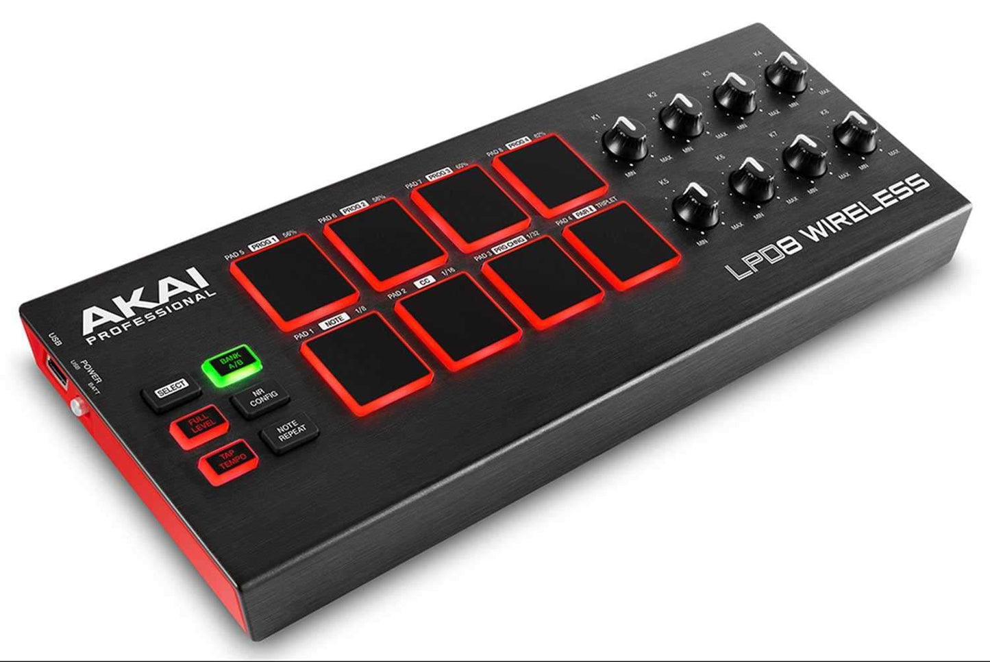 Akai LPD8 Wireless USB Midi Pad Controller - PSSL ProSound and Stage Lighting