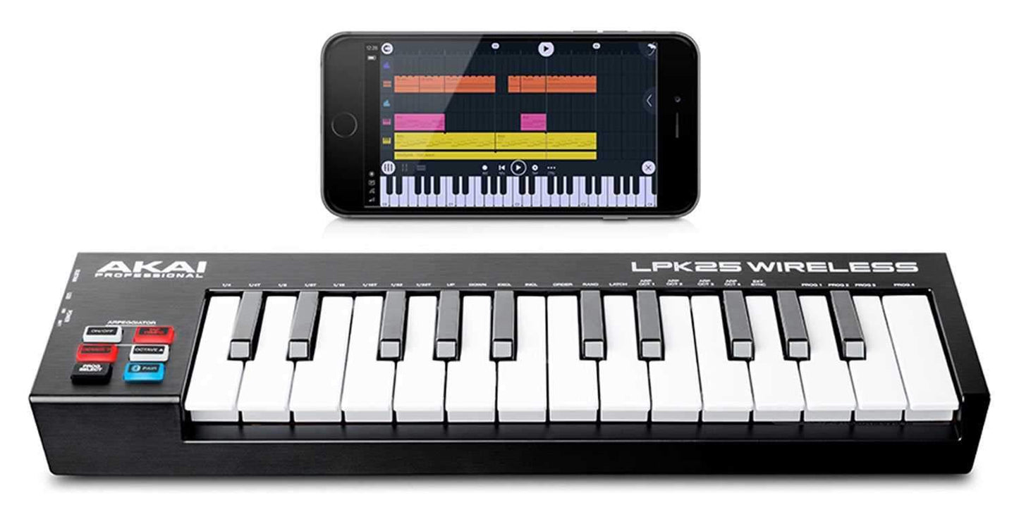 Akai LPK25 Wireless USB Midi Keyboard Controller - PSSL ProSound and Stage Lighting