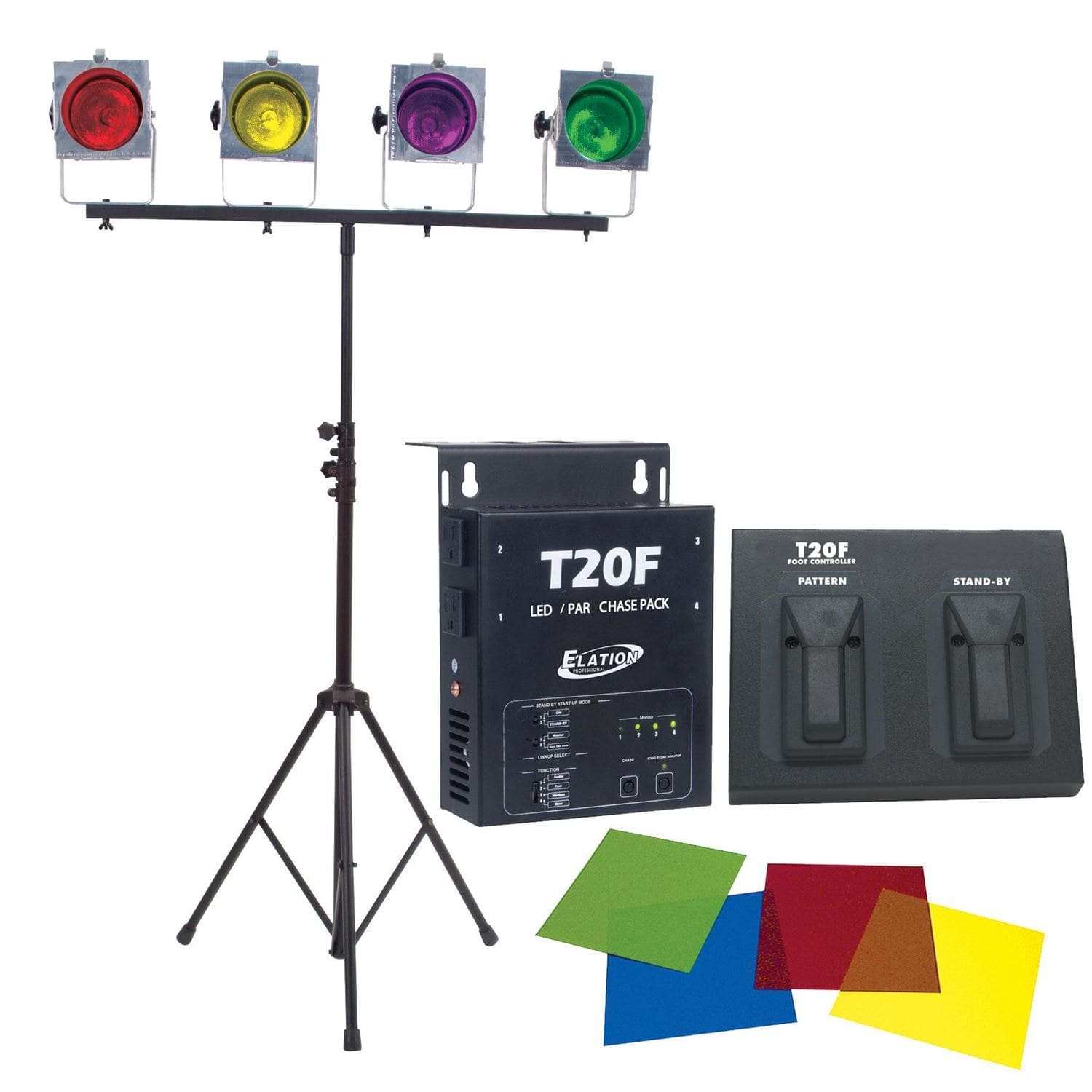 ADJ American DJ LS60A 4 Fixture Wash Light Complete System - PSSL ProSound and Stage Lighting