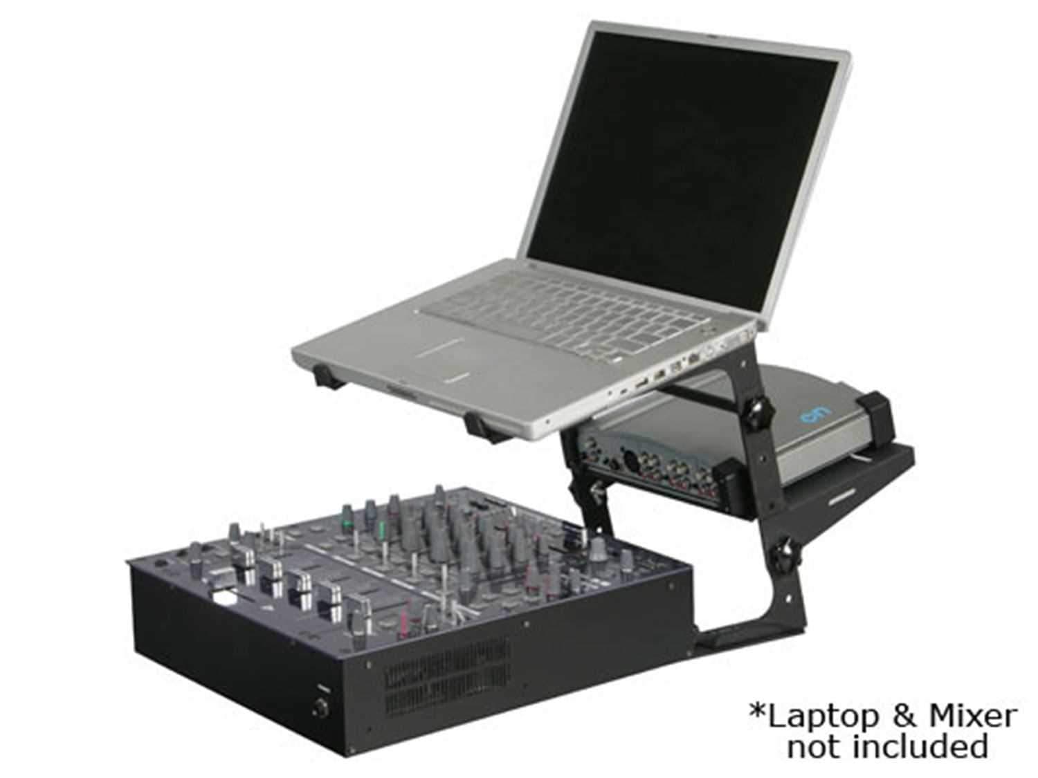 Odyssey LSTAND-COMBO DJ Laptop Stand with Interface Tray