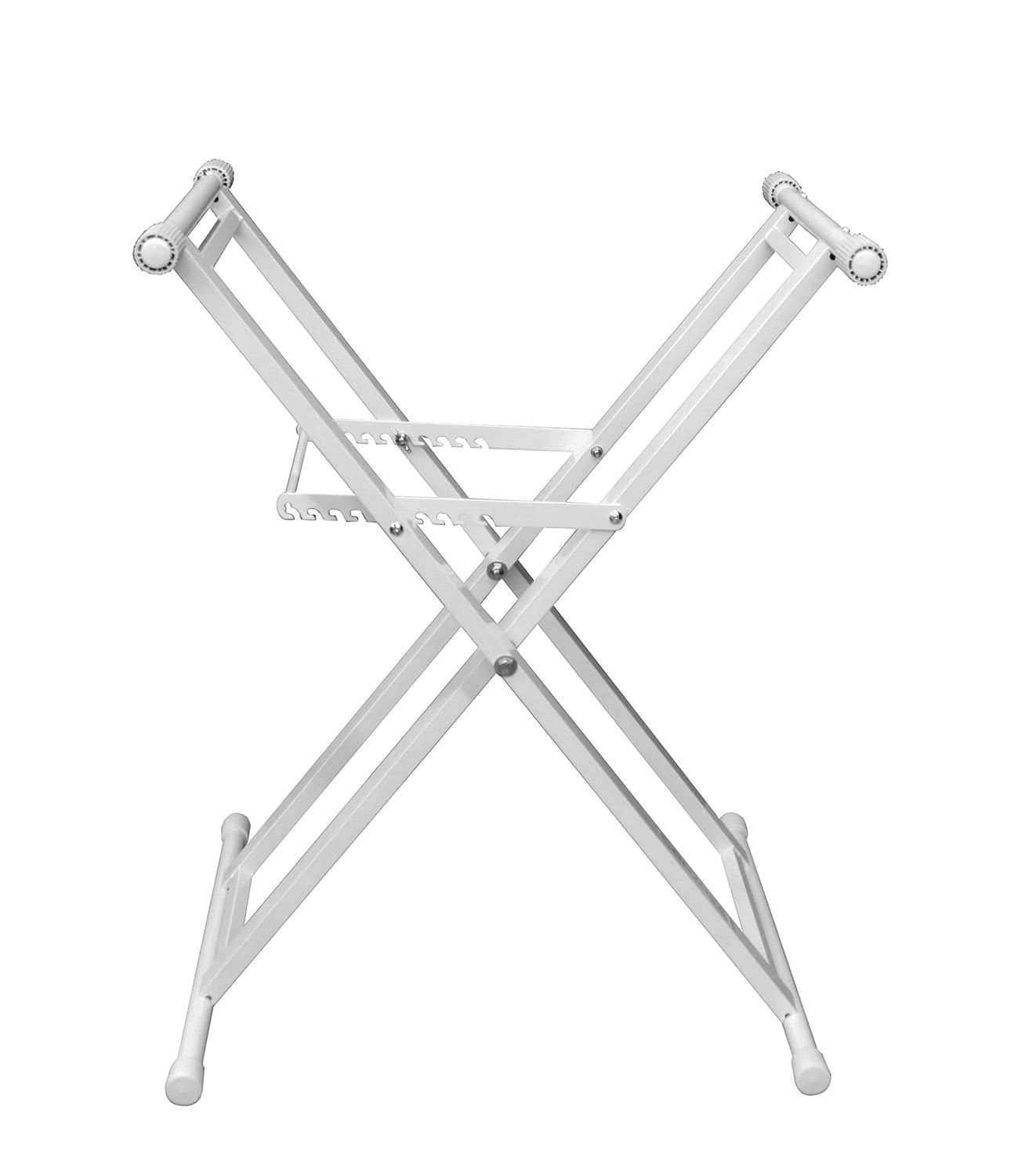 Odyssey LTBXSWHT Double Braced Luxe White X Stand - PSSL ProSound and Stage Lighting