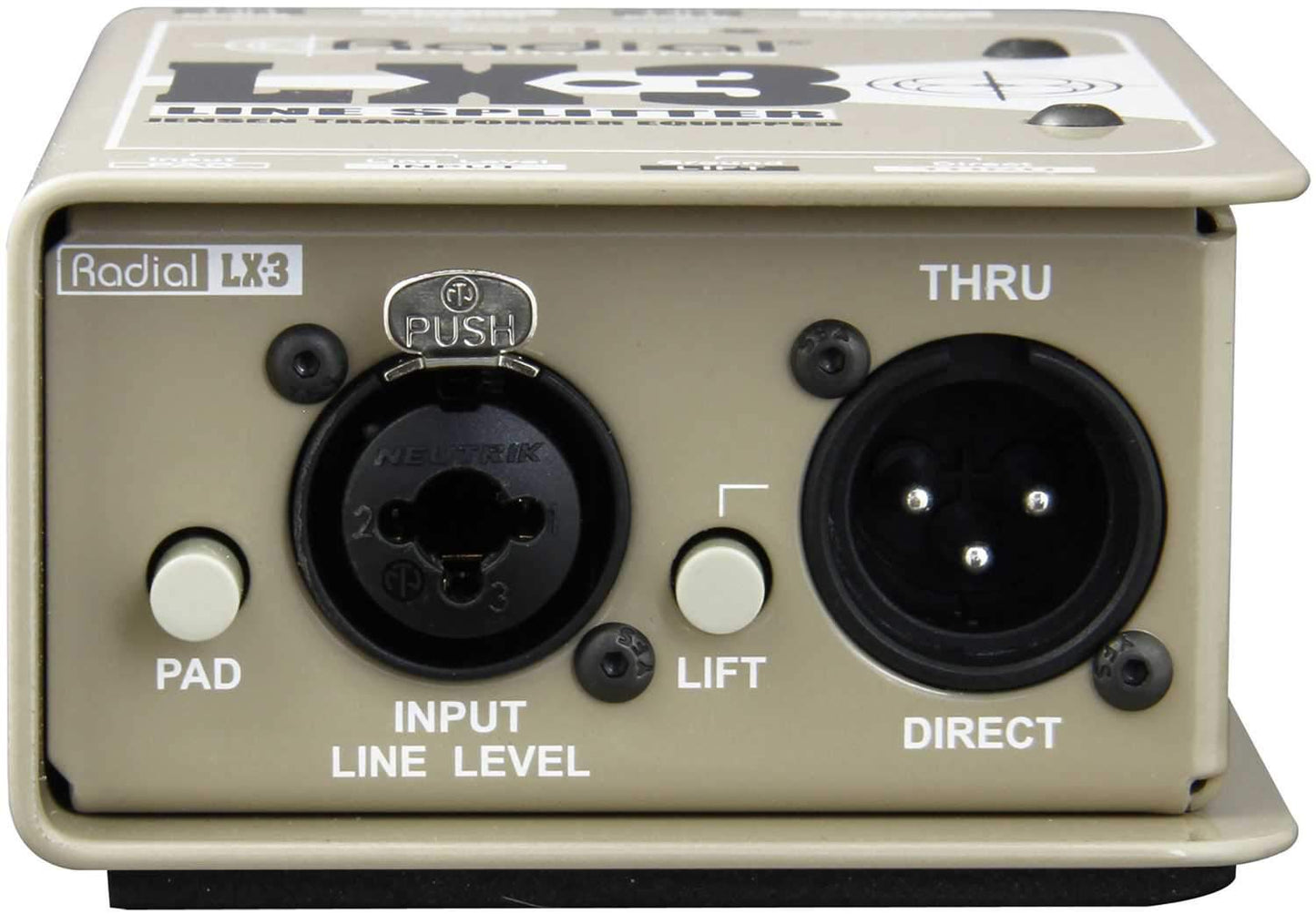 Radial LX3 Passive Line Splitter - PSSL ProSound and Stage Lighting