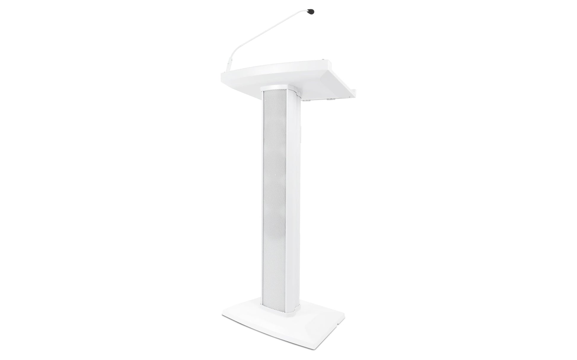 Denon Pro Amplified Speaker Lectern in White - PSSL ProSound and Stage Lighting
