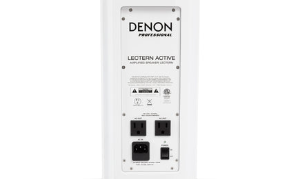 Denon Pro Amplified Speaker Lectern in White - PSSL ProSound and Stage Lighting