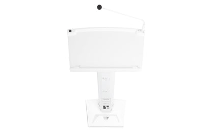 Denon Pro Amplified Speaker Lectern in White - PSSL ProSound and Stage Lighting