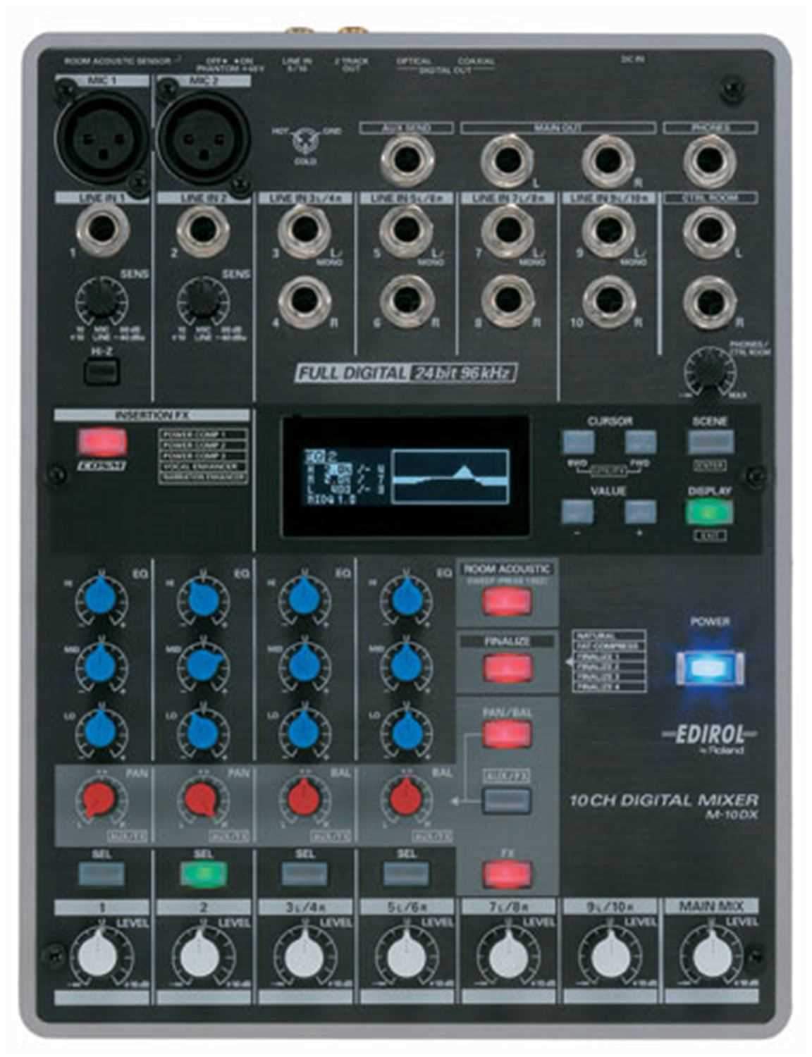 Edirol M-10DX 10-ch 26/96k Digital Mixer - PSSL ProSound and Stage Lighting