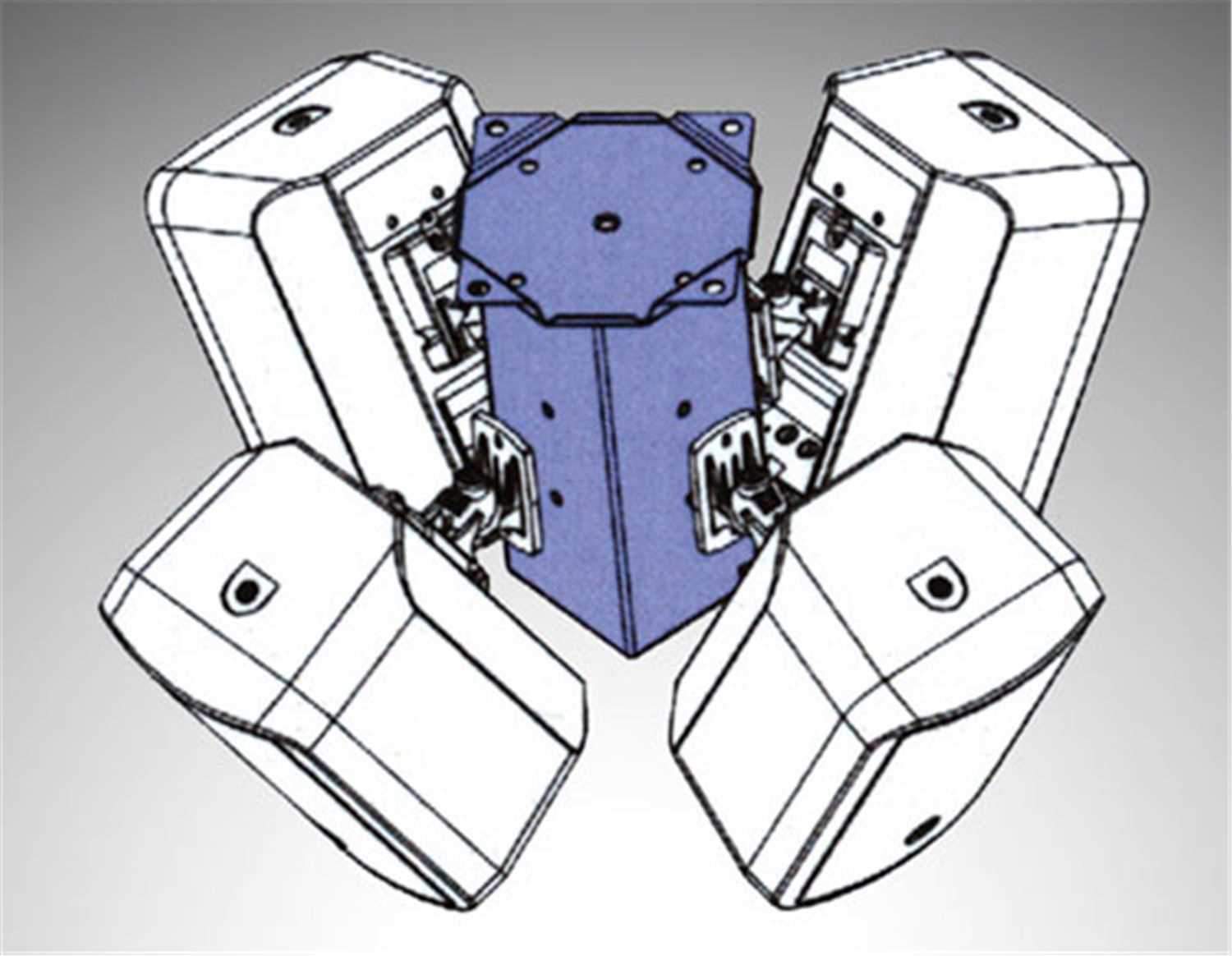 RCF MA-4X Ceiling Mounting BRacket For 33T/44T/55 - PSSL ProSound and Stage Lighting