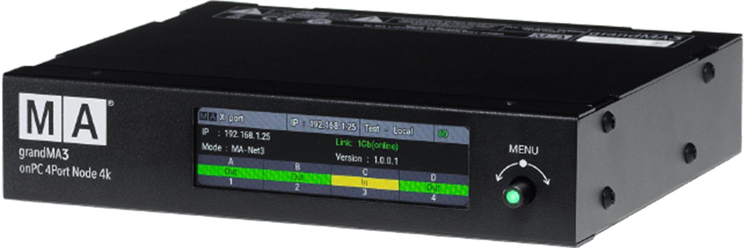 MA Lighting MA4010513 MA grandMA3 OnPC 4-Port Node – Solotech