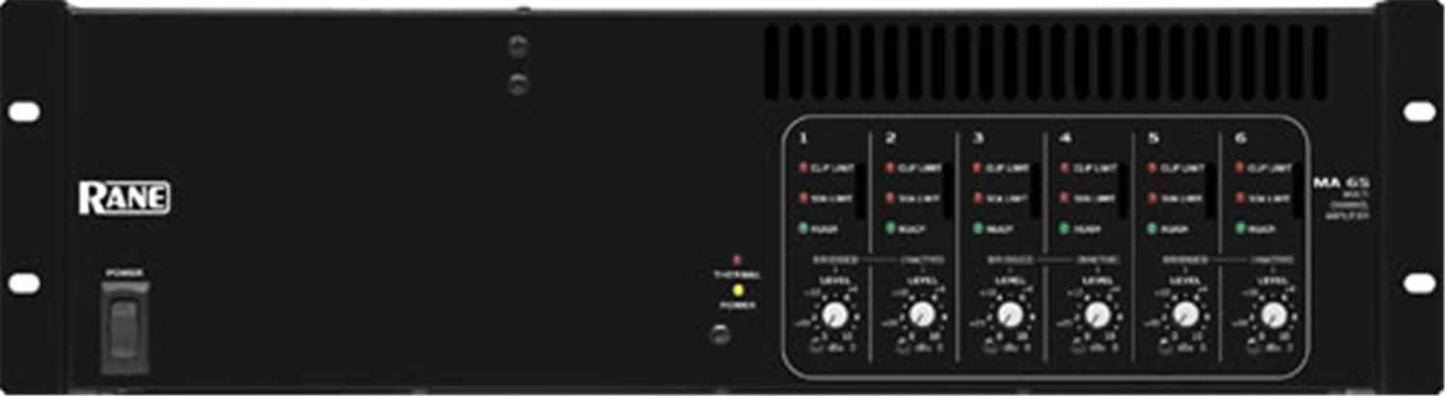 RANE MA6S 6 Channel Amplifier - PSSL ProSound and Stage Lighting