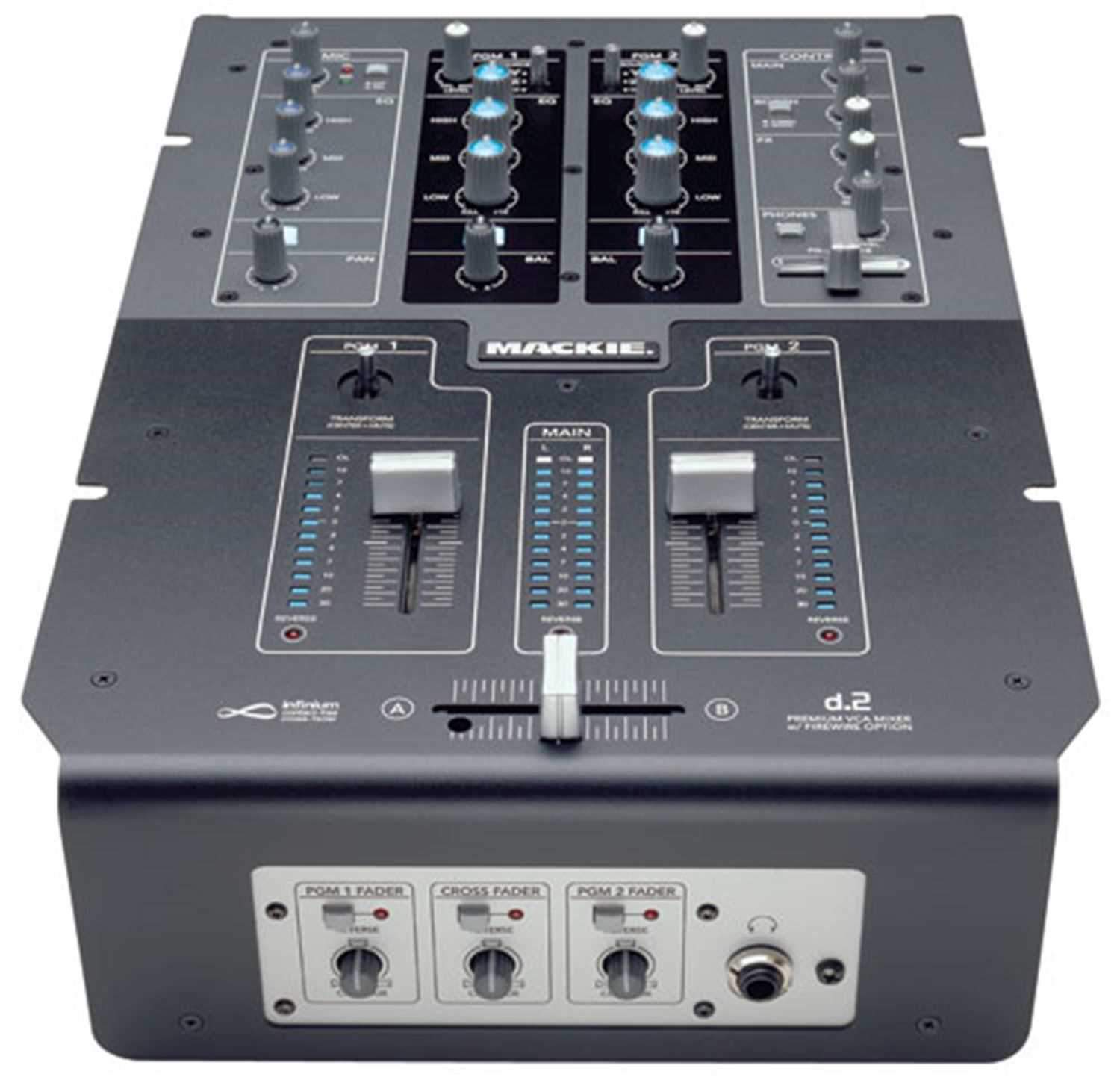 Mackie D2 2 Channel DJ Mixer - PSSL ProSound and Stage Lighting