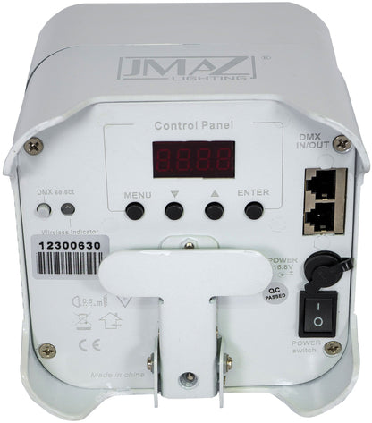 JMAZ Mad Par HEX 4S 10 Pack with Case in White - Solotech