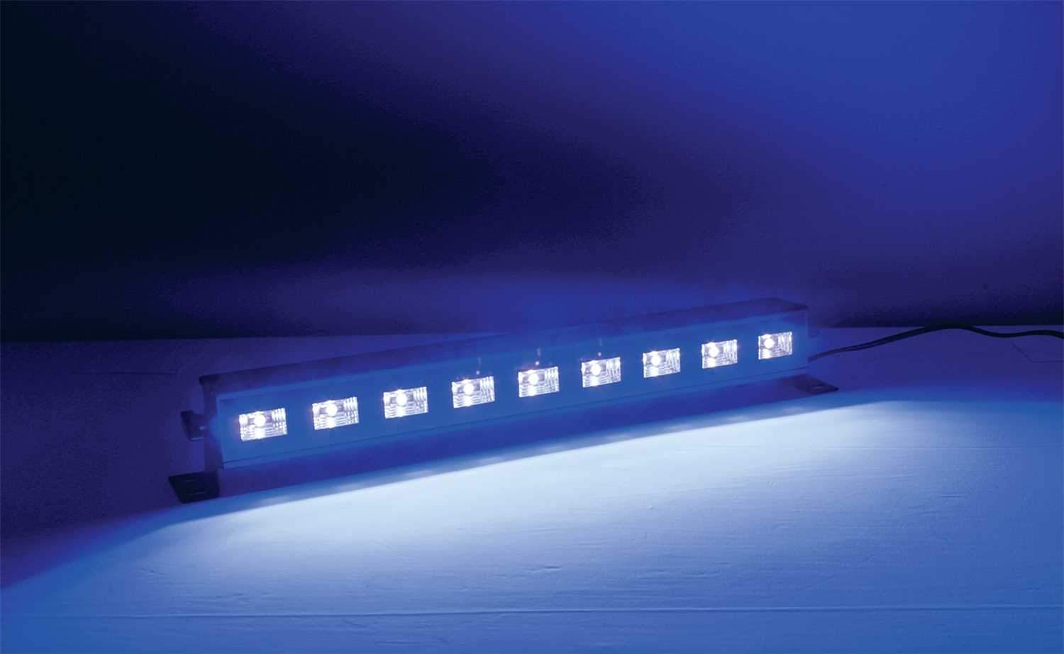 Solena Max Bar Mini UV 9x3-Watt LED UV Black Light - PSSL ProSound and Stage Lighting