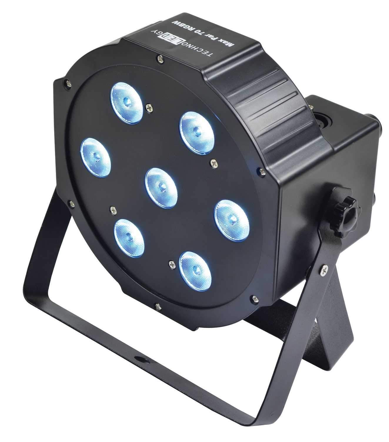 TechnoLEDgy Max Par 70 DMX 7x 10w RGBW LED Light - PSSL ProSound and Stage Lighting