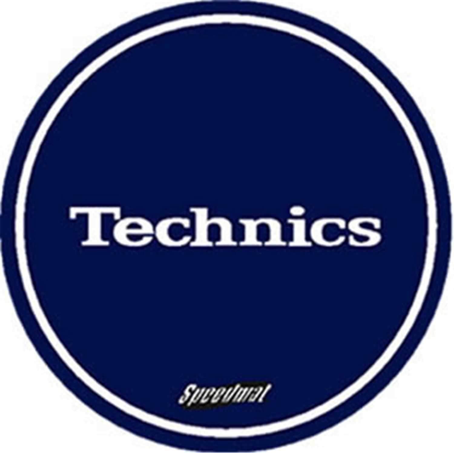 Technics Speed Slipmat In Blue - Pair - PSSL ProSound and Stage Lighting