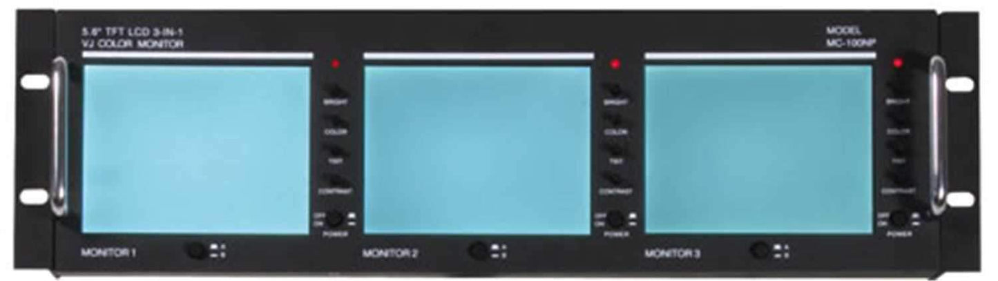 M-Connection MC100NPMKII 3 Screen Rack Monitor - PSSL ProSound and Stage Lighting