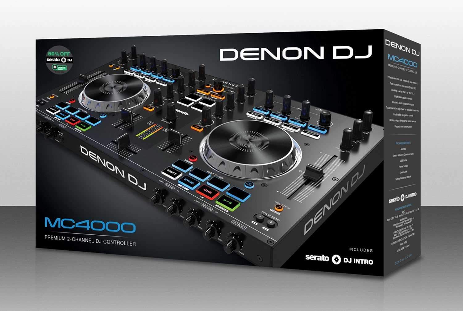 Denon DJ MC4000 2-Deck DJ Controller for Serato - PSSL ProSound and Stage Lighting