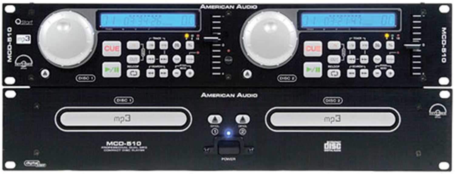 American Audio MCD-510 CD/MP3 Dual CD Player - PSSL ProSound and Stage Lighting