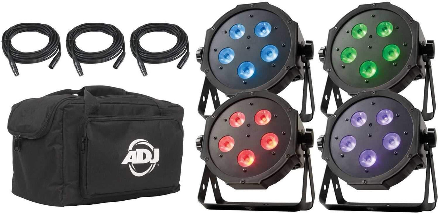 American DJ Mega Flat TRI Pak LED Par Light System - PSSL ProSound and Stage Lighting