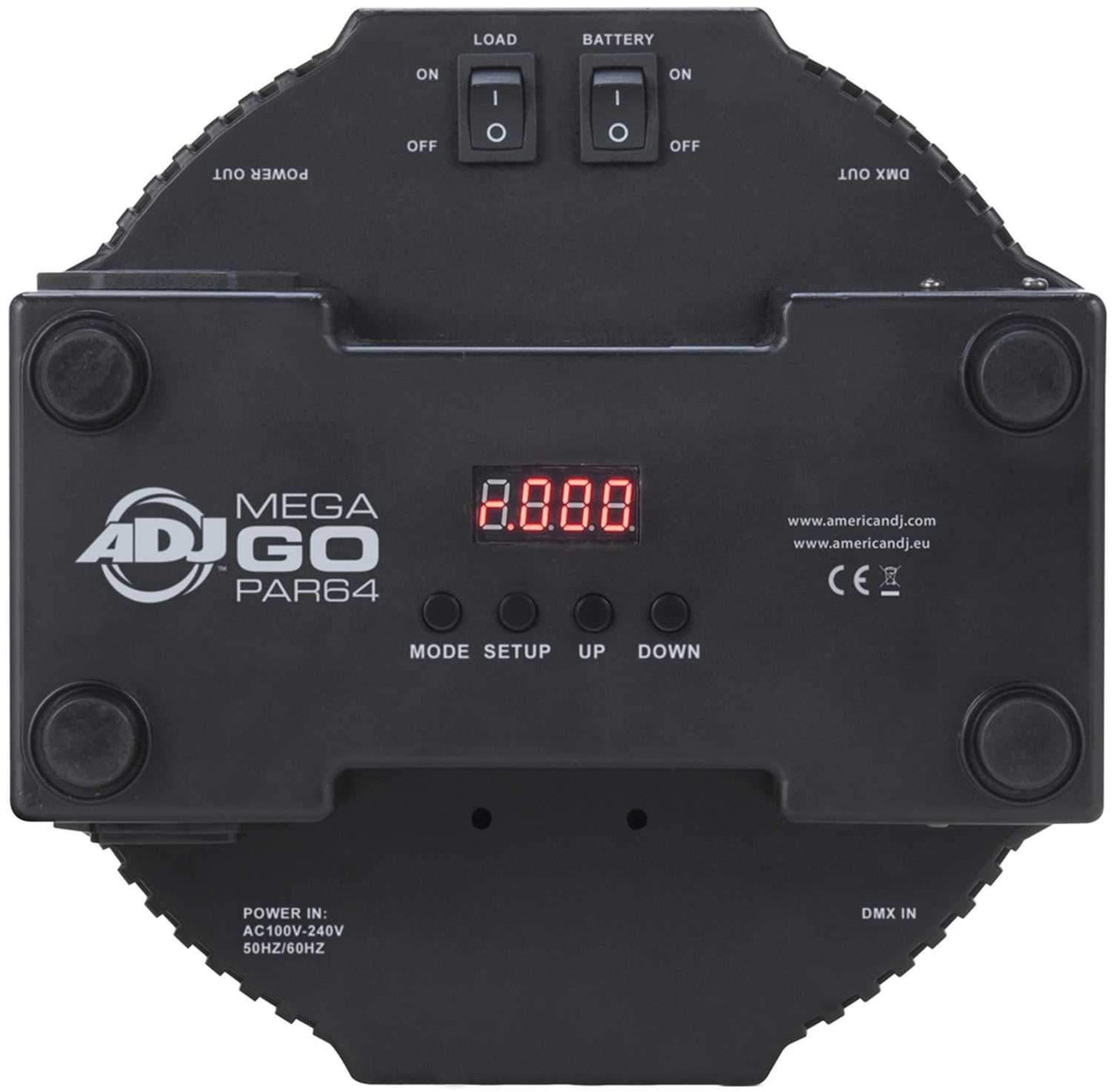 American DJ MEGA-GO-PAR64 Battery Powered LED Par - PSSL ProSound and Stage Lighting