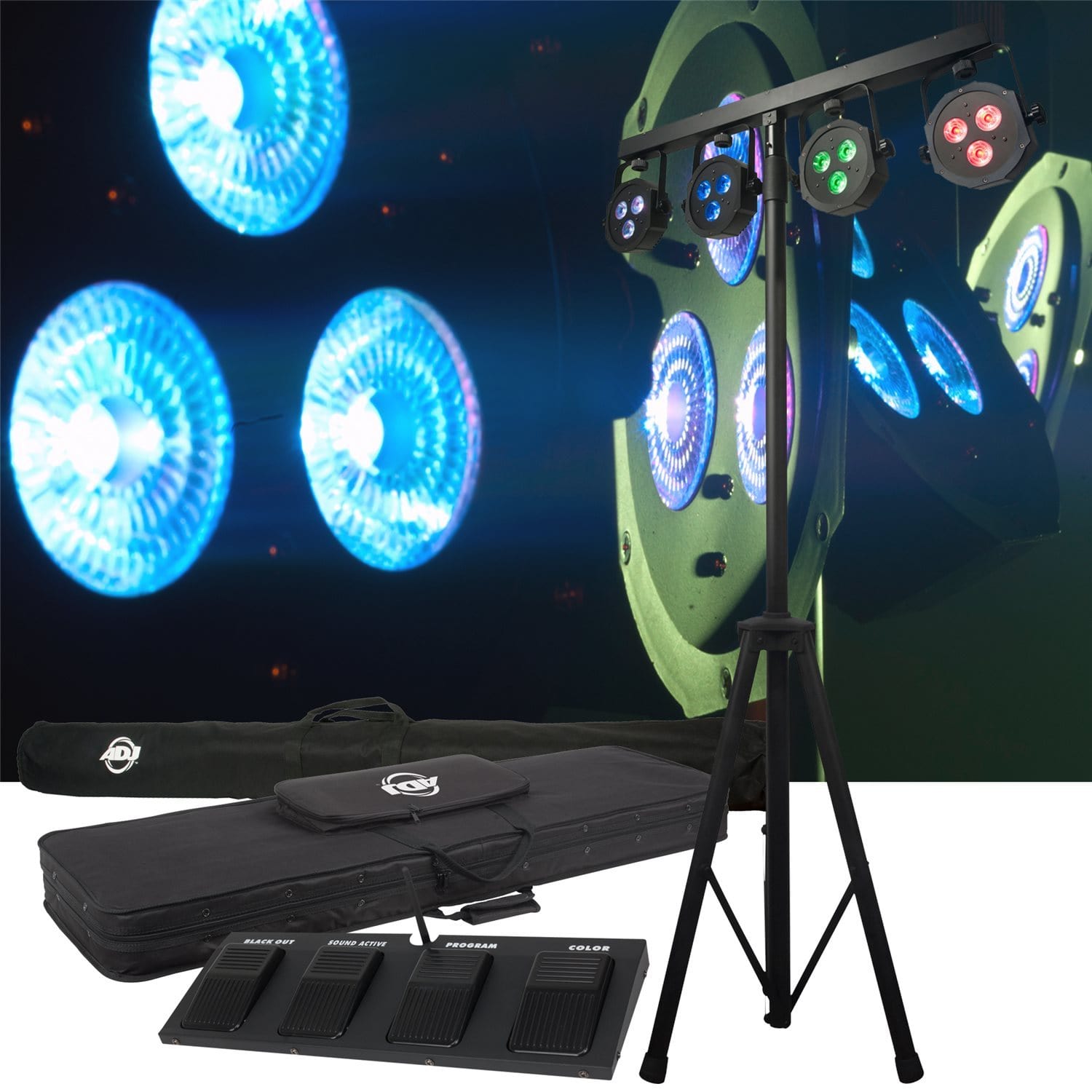 American DJ Mega Tri 38 System LED Wash System - PSSL ProSound and Stage Lighting