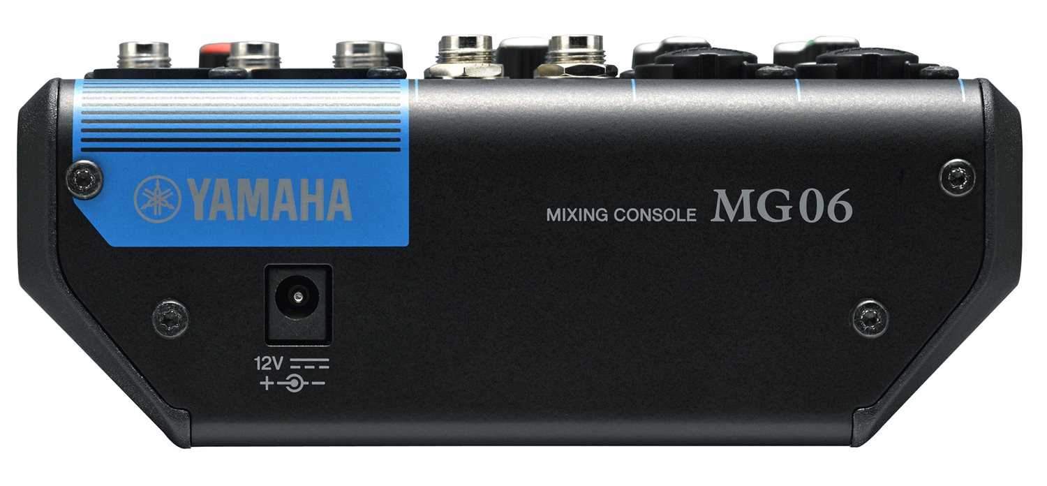 Yamaha MG06 6-Channel Analog PA Mixer – Solotech