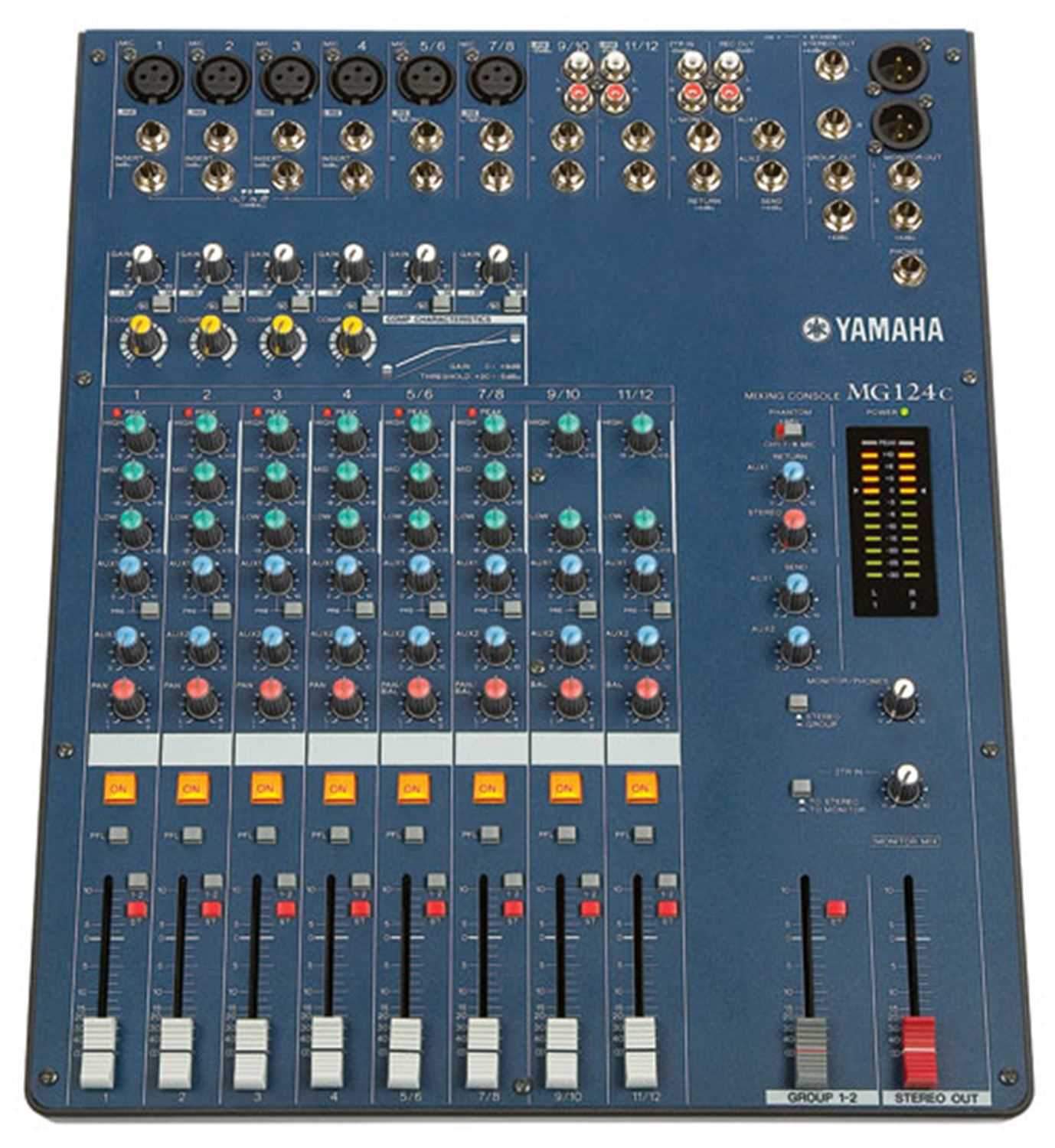 Yamaha MG124C 12Ch 4Bus Pa Mixer with Compression - PSSL ProSound and Stage Lighting