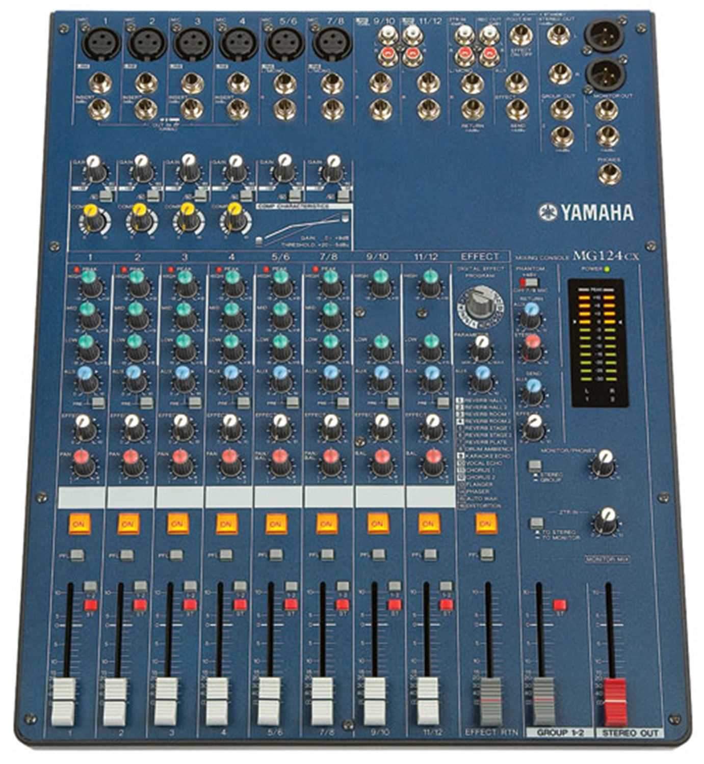 Yamaha MG124CX 12Ch 4Bus Mixer with Fx & Compression