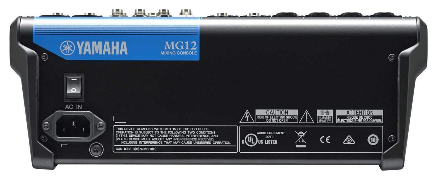 Yamaha MG12 12 In Live Sound PA Mixer – Solotech