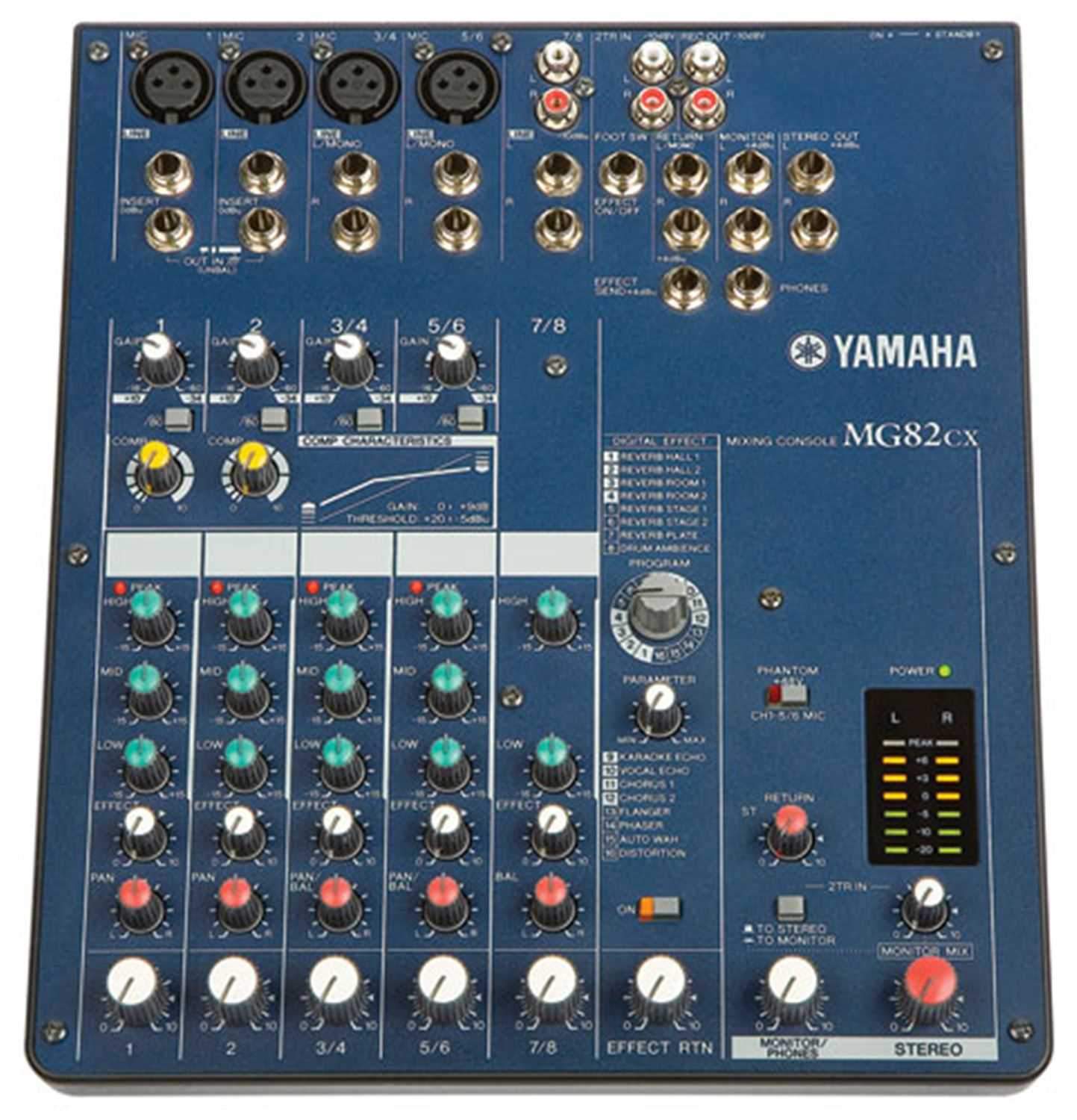 Yamaha MG82CX 8Ch Pa Mixer with Fx & Compression - PSSL ProSound and Stage Lighting