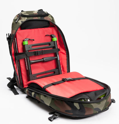 Magma MGA47887 DIGI DJ Backpack Camo - Green/Red - PSSL ProSound and Stage Lighting