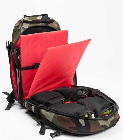 Magma MGA47887 DIGI DJ Backpack Camo - Green/Red - PSSL ProSound and Stage Lighting