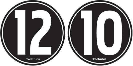 Technics 1210 Slipmat White/Black (Pair) - PSSL ProSound and Stage Lighting