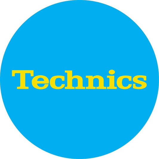 Technics Yellow Logo Turntable DJ Slipmat (pair) - PSSL ProSound and Stage Lighting