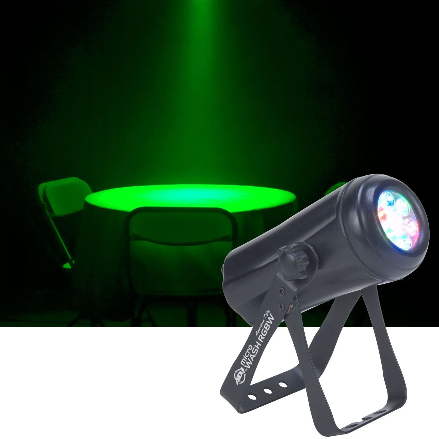 ADJ American DJ Micro Wash RGBW DMX LED Wash Light - PSSL ProSound and Stage Lighting